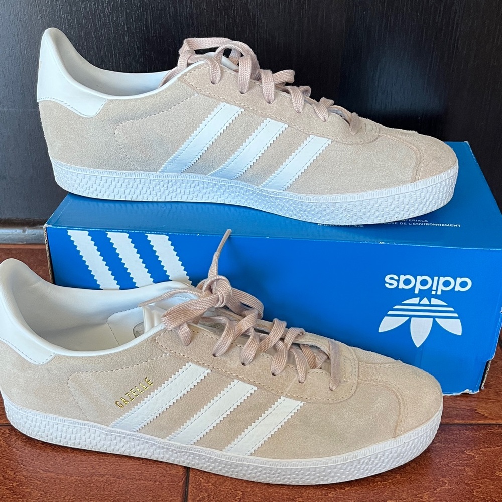 Adidas Gazelle Light Pink Suede Sneakers